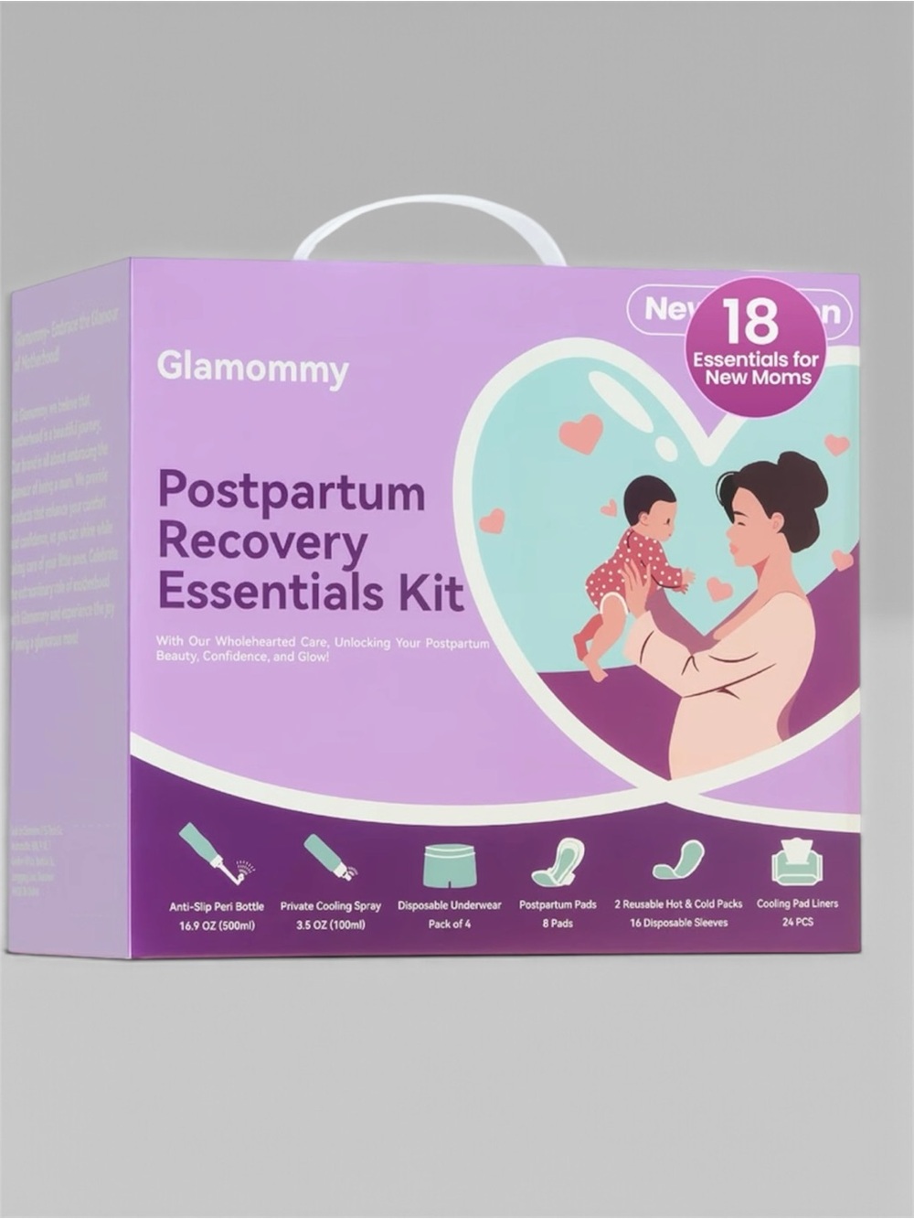 Postpartum Recovery Essentials Kit - Purple